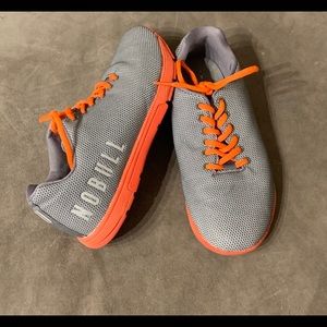 No Bull Gray and Orange Sneakers